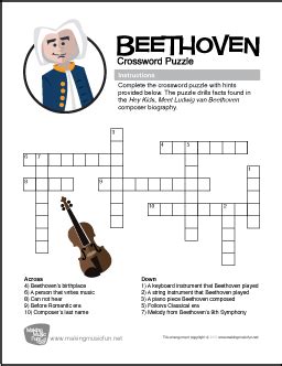 some beethoven works crossword clue